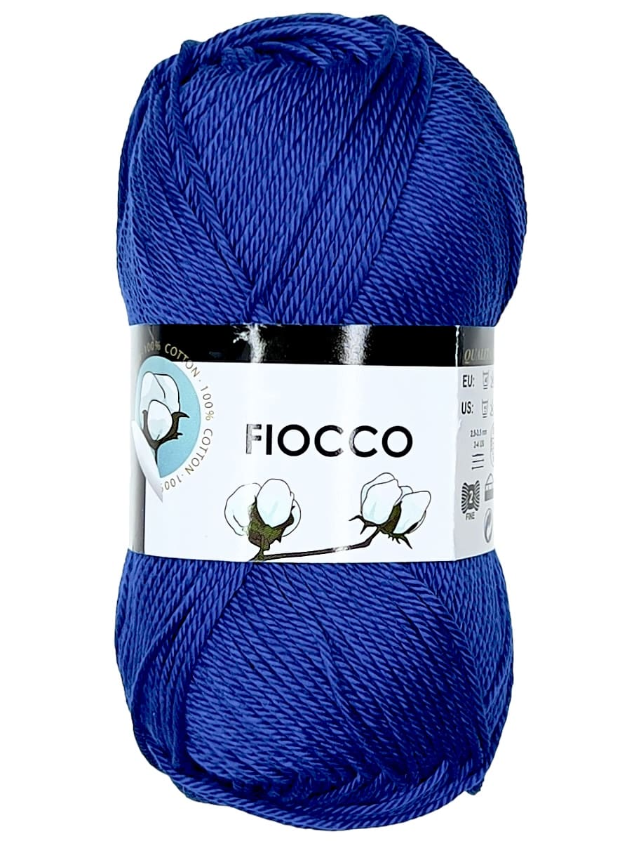 Fiocco Baumwollgarn Royalblau 7644